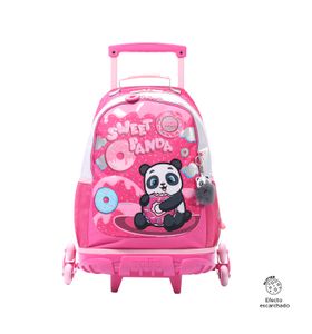 KIT X 3 SWEET PANDA MOCHILA 3 RUE L + LONCHERA + CARTUCHERA