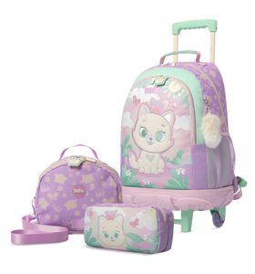 KIT X 3 QUEEN CAT MOCHILA RUE BOMPER L + LONCHERA + CARTUCHERA